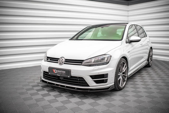 Maxton frontsplitter til Volkswagen Golf R / R-Line Mk7 – blank sort – billede 1 af 4