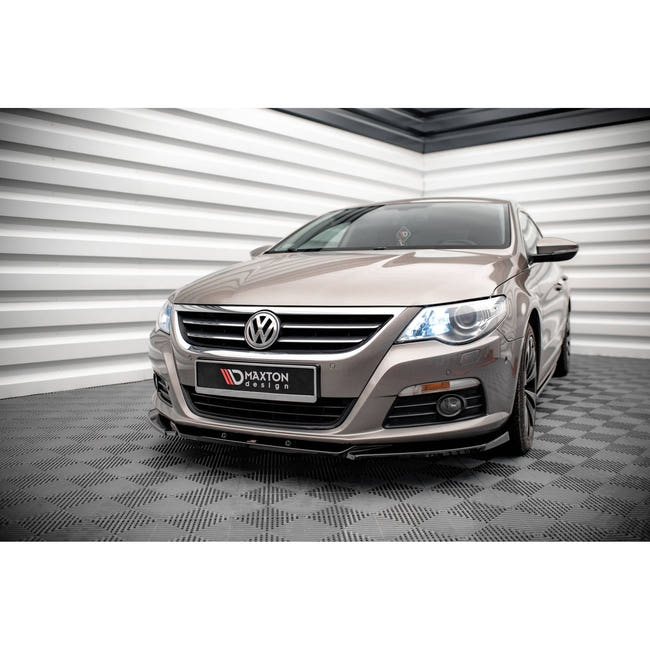 Maxton frontsplitter til Volkswagen Passat CC – blank sort – billede 1 af 5