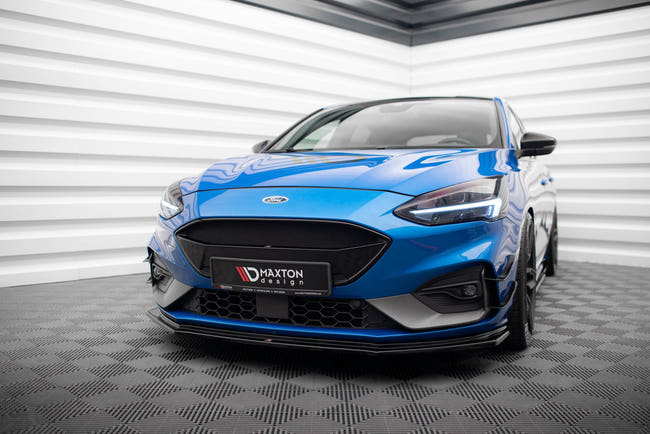Maxton frontsplitter til Ford Focus ST / ST-Line Mk4 – blank sort – billede 1 af 5