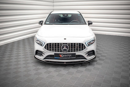 Maxton frontsplitter til Mercedes A35 AMG / AMG-Line W177 – blank sort – billede 2 af 5