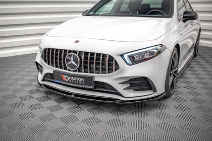 Maxton frontsplitter til Mercedes A35 AMG / AMG-Line W177 – blank sort – billede 1 af 5