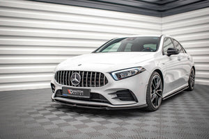 Maxton frontsplitter til Mercedes A35 AMG / AMG-Line W177 – blank sort – billede 3 af 5