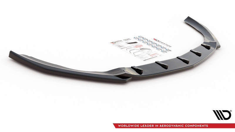 Maxton frontsplitter til Mercedes A35 AMG / AMG-Line W177 – blank sort – billede 4 af 5