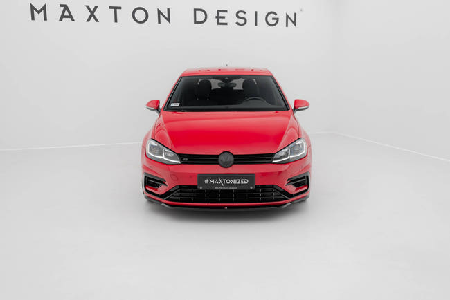 Maxton frontsplitter til Volkswagen Golf R / R-Line Mk7 Facelift – blank sort – billede 2 af 6