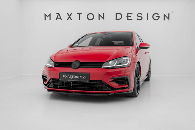 Maxton frontsplitter til Volkswagen Golf R / R-Line Mk7 Facelift – blank sort – billede 1 af 6