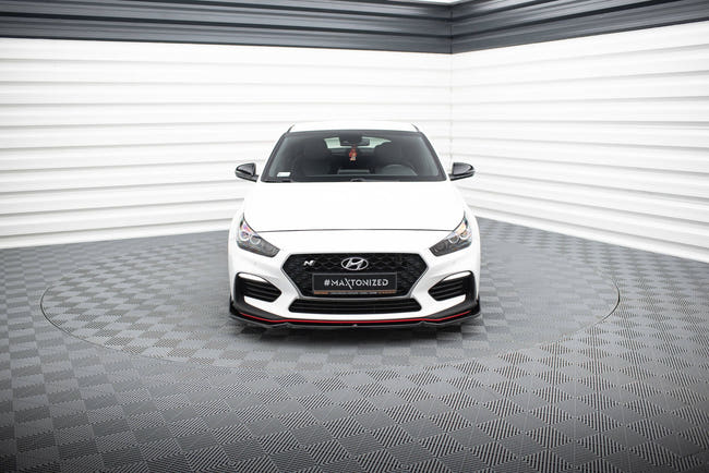 Maxton frontsplitter til Hyundai I30 N Mk3 Hatchback/Fastback – blank sort – billede 2 af 7