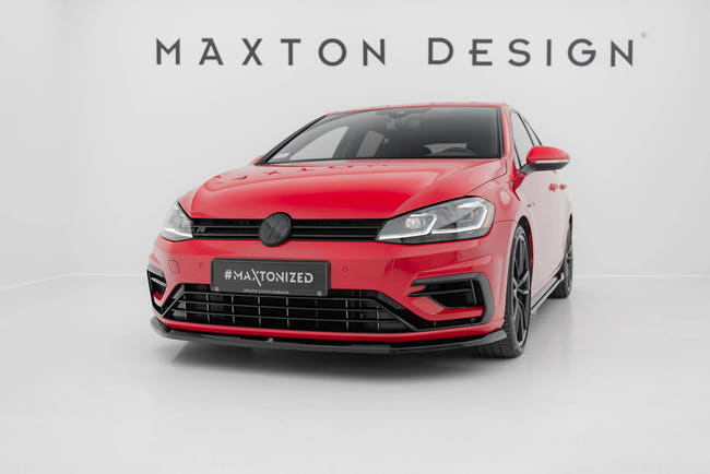 Maxton frontsplitter til Volkswagen Golf R / R-Line Mk7 Facelift – blank sort – billede 1 af 4