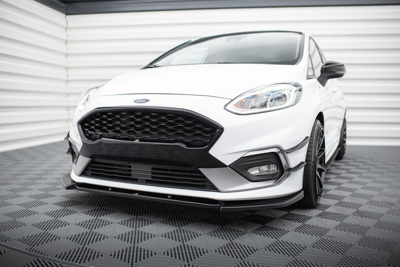 Maxton frontsplitter til Ford Fiesta Mk8 ST / ST-Line – blank sort – billede 1 af 5