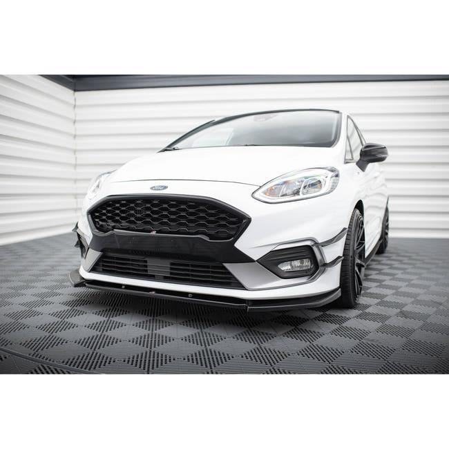 Maxton frontsplitter til Ford Fiesta Mk8 ST / ST-Line – blank sort – billede 1 af 5