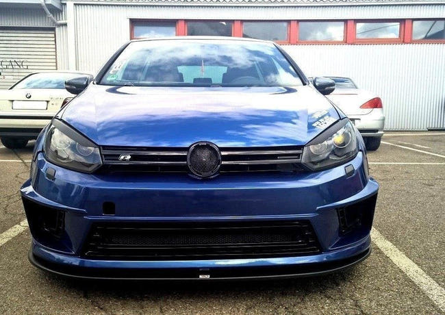 Maxton frontsplitter til Volkswagen Golf Mk6 (FOR R400 Bumper) – blank sort – billede 1 af 2
