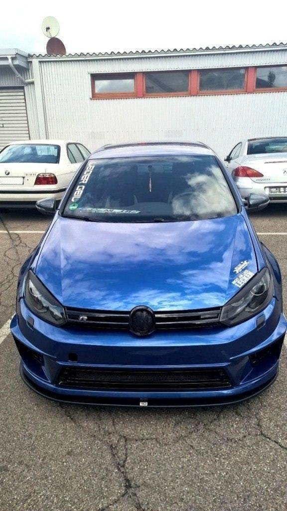 Maxton frontsplitter til Volkswagen Golf Mk6 (FOR R400 Bumper) – blank sort – billede 2 af 2