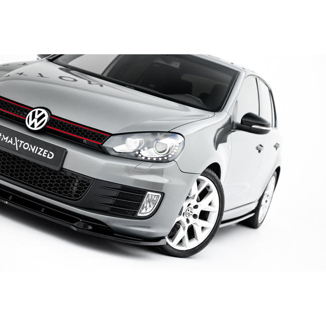 Maxton frontsplitter til Volkswagen Golf Mk6 GTI 35TH – blank sort – billede 2 af 7