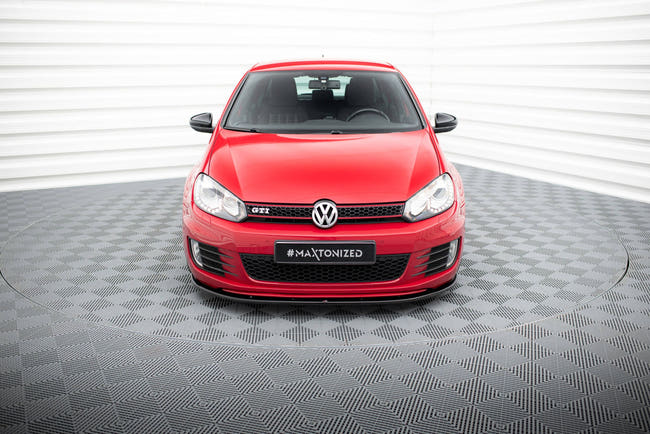 Maxton frontsplitter til Volkswagen Golf Mk6 GTI – blank sort – billede 2 af 5