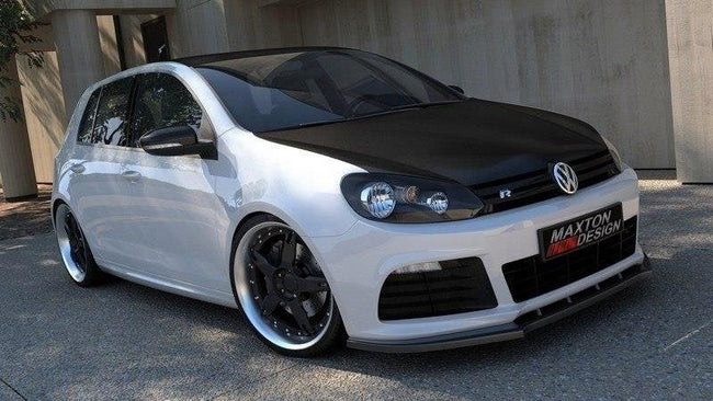 Maxton frontsplitter til Volkswagen Golf Mk6 R – blank sort