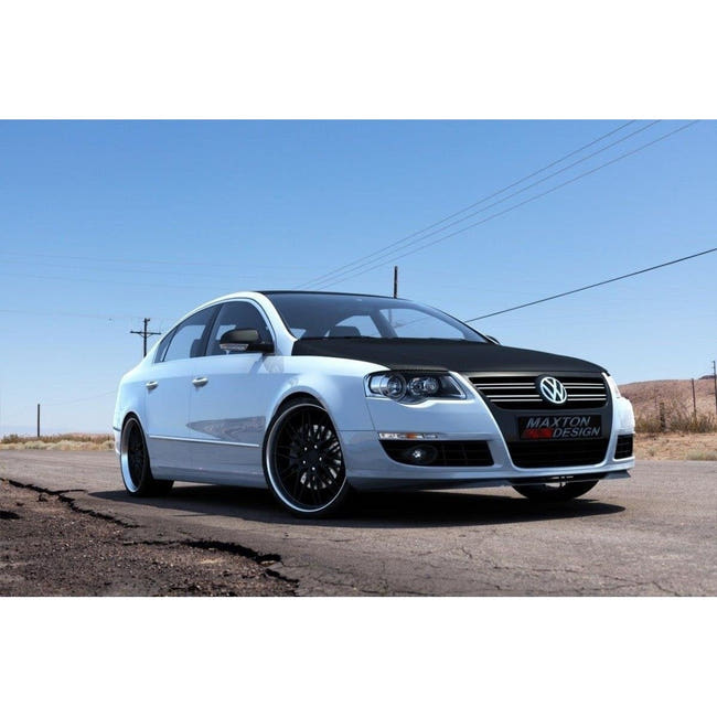 Maxton frontsplitter til Volkswagen Passat B6 – blank sort – billede 1 af 3