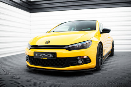 Maxton frontsplitter til Volkswagen Scirocco – blank sort – billede 1 af 5
