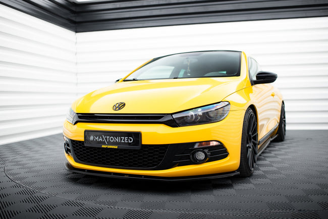 Maxton frontsplitter til Volkswagen Scirocco – blank sort – billede 1 af 5