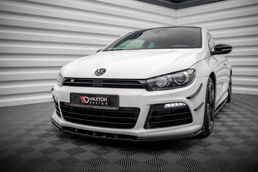 Maxton frontsplitter til Volkswagen Scirocco R – blank sort – billede 1 af 5