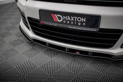 Maxton frontsplitter til Volkswagen Scirocco R – blank sort – billede 3 af 5