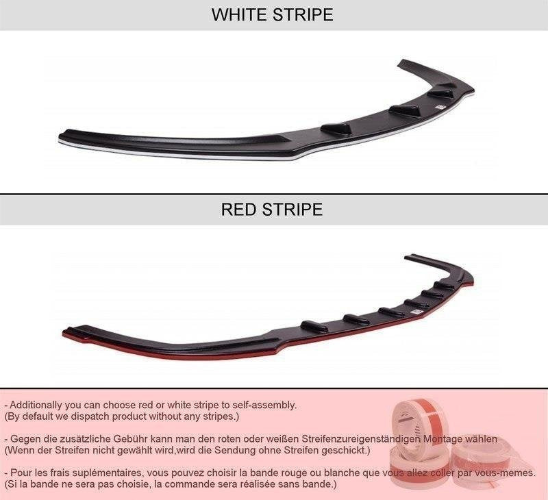 Maxton frontsplitter til Volkswagen Scirocco R-LINE – blank sort – billede 3 af 3