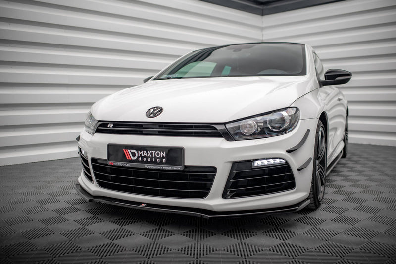 Maxton frontsplitter til Volkswagen Scirocco R ver2 – blank sort – billede 1 af 5