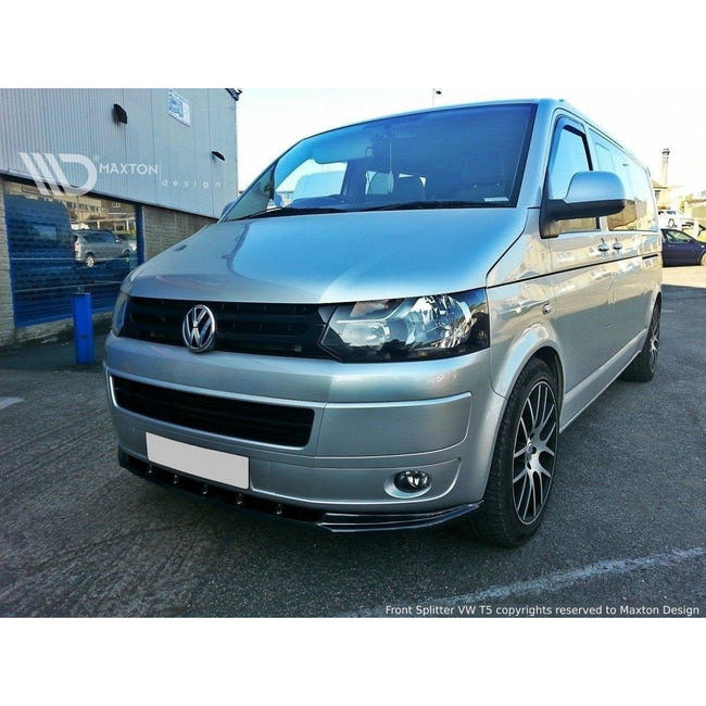 Maxton frontsplitter til Volkswagen T5 (Facelift) – blank sort – billede 1 af 6