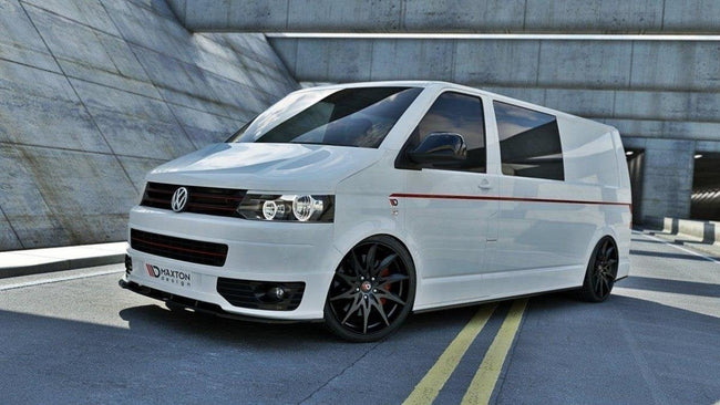 Maxton frontsplitter til Volkswagen T5 SportLINE – blank sort – billede 1 af 3