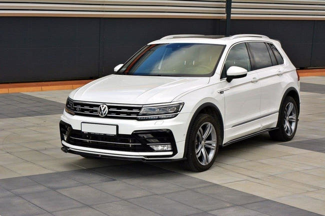 Maxton frontsplitter til Volkswagen Tiguan Mk2 R-Line – blank sort – billede 2 af 6