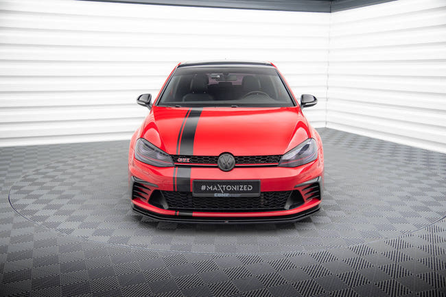 Maxton frontsplitter til Volkswagen Golf GTI Clubsport Mk7 – blank sort – billede 2 af 5