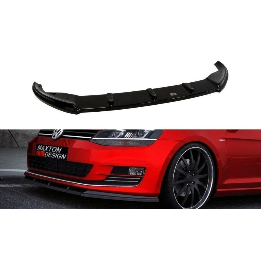 Maxton frontsplitter til Volkswagen Golf Mk7 – blank sort – billede 1 af 3