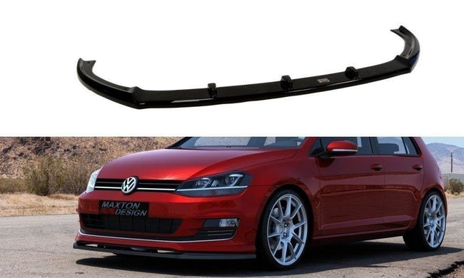 Maxton frontsplitter til Volkswagen Golf Mk7 For Sport Pack – blank sort – billede 1 af 3