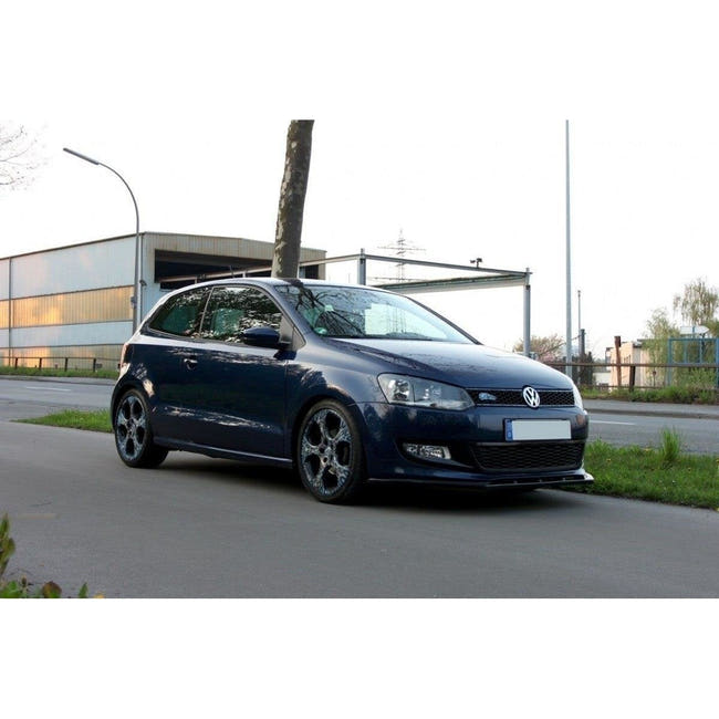 Maxton frontsplitter til Volkswagen Polo Mk5 – blank sort – billede 2 af 5
