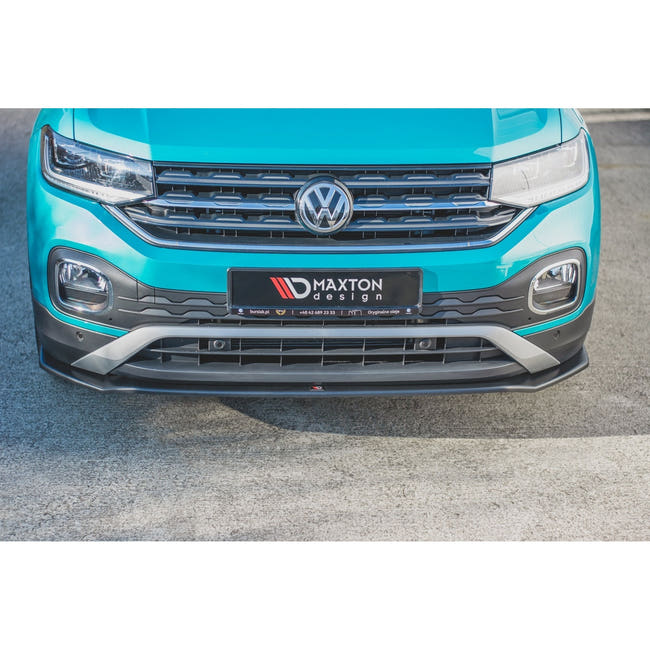 Maxton frontsplitter til Volkswagen T-Cross – blank sort – billede 1 af 6