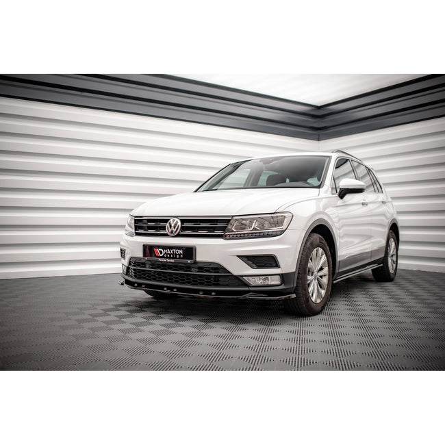 Maxton frontsplitter til Volkswagen Tiguan Mk2 – blank sort – billede 1 af 5