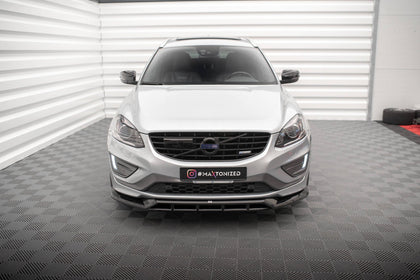 Maxton frontsplitter til Volvo XC60 R-Design Mk1 Facelift – blank sort – billede 2 af 5