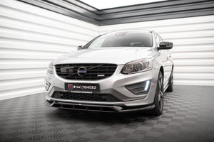 Maxton frontsplitter til Volvo XC60 R-Design Mk1 Facelift – blank sort – billede 1 af 5