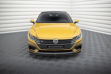 Maxton frontsplitter til Volkswagen Arteon R-Line Sedan / Shooting Brake Mk1 – blank sort – billede 2 af 5