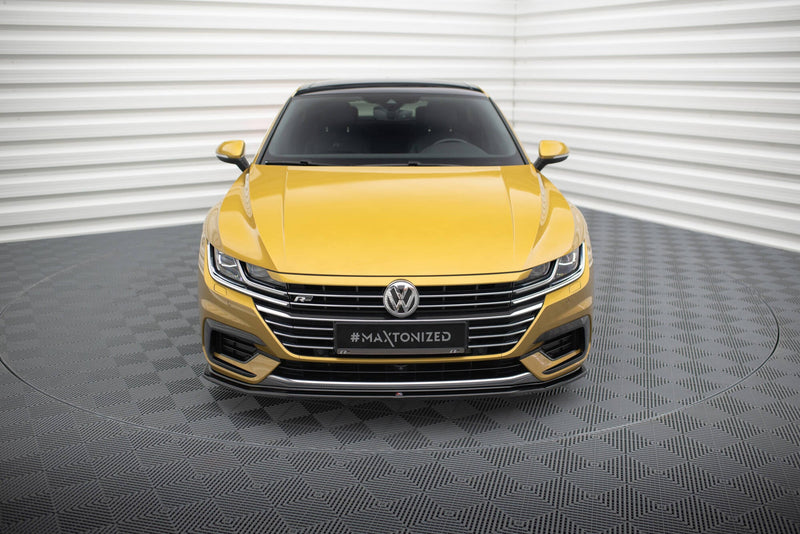 Maxton frontsplitter til Volkswagen Arteon R-Line Sedan / Shooting Brake Mk1 – blank sort – billede 2 af 5