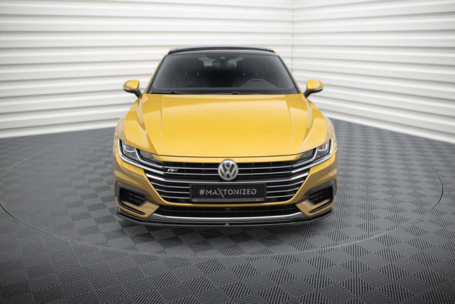 Maxton frontsplitter til Volkswagen Arteon R-Line Sedan / Shooting Brake Mk1 – blank sort – billede 2 af 5