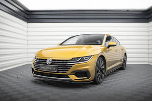 Maxton frontsplitter til Volkswagen Arteon R-Line Sedan / Shooting Brake Mk1 – blank sort – billede 1 af 5