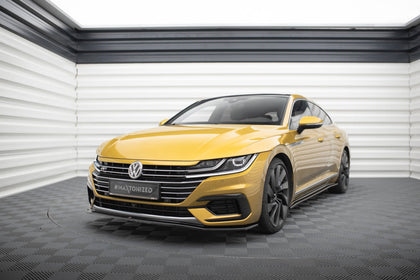 Maxton frontsplitter til Volkswagen Arteon R-Line Sedan / Shooting Brake Mk1 – blank sort – billede 1 af 5
