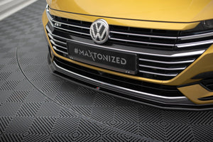 Maxton frontsplitter til Volkswagen Arteon R-Line Sedan / Shooting Brake Mk1 – blank sort – billede 3 af 5