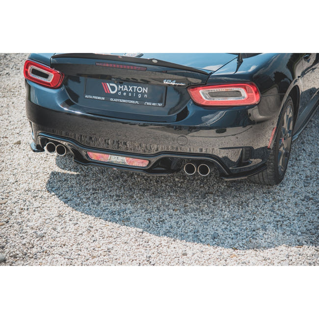 Maxton rear splitter til Abarth 124 Spider – blank sort – billede 1 af 7