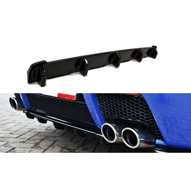 Maxton rear splitter til Alfa Romeo 147 GTA (with vertical bars) – blank sort – billede 1 af 5