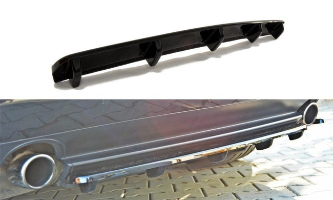 Maxton rear splitter til Alfa Romeo 159 (with vertical bars) – blank sort – billede 1 af 5