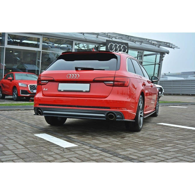 Maxton rear splitter til Audi A4 B9 S-Line – blank sort – billede 2 af 5