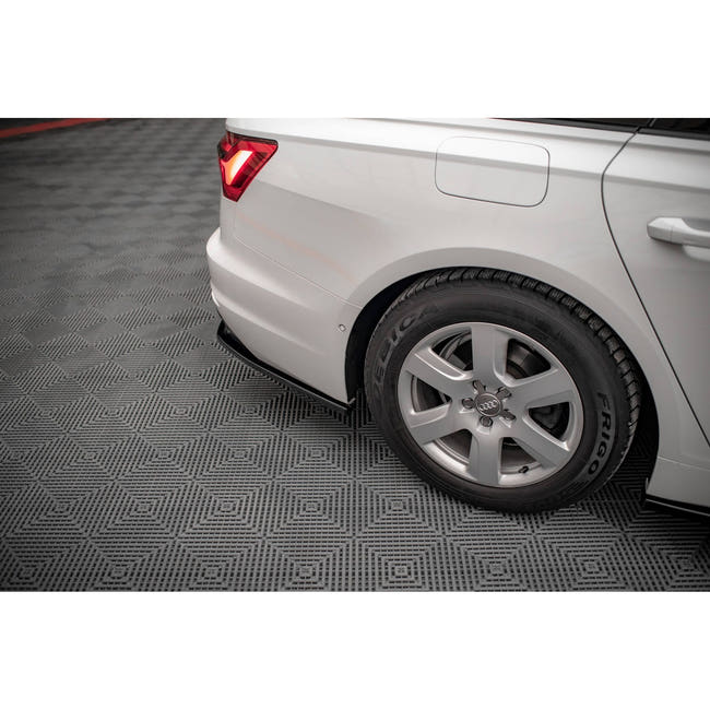Maxton rear splitter til Audi A6 C8 – blank sort – billede 2 af 5