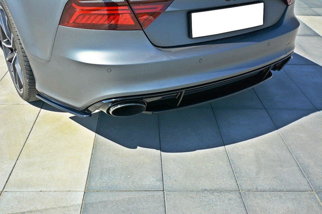 Maxton rear splitter til Audi RS7 C7 – blank sort – billede 1 af 8