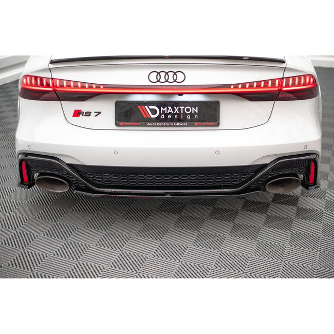 Maxton rear splitter til Audi RS7 C8 – blank sort – billede 1 af 4
