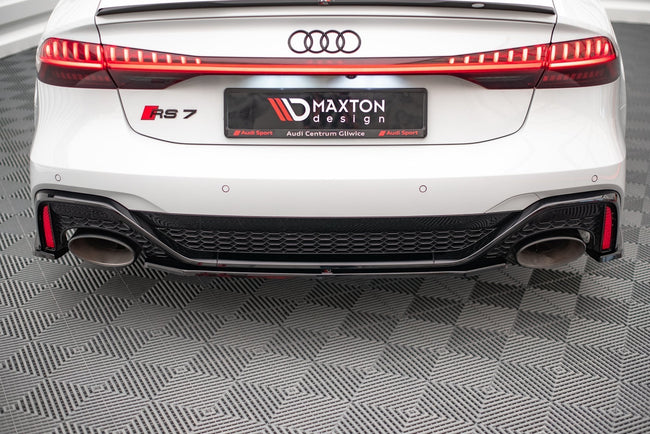 Maxton rear splitter til Audi RS7 C8 – blank sort – billede 1 af 4